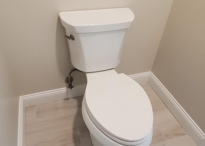 Bathroom plumbing installation